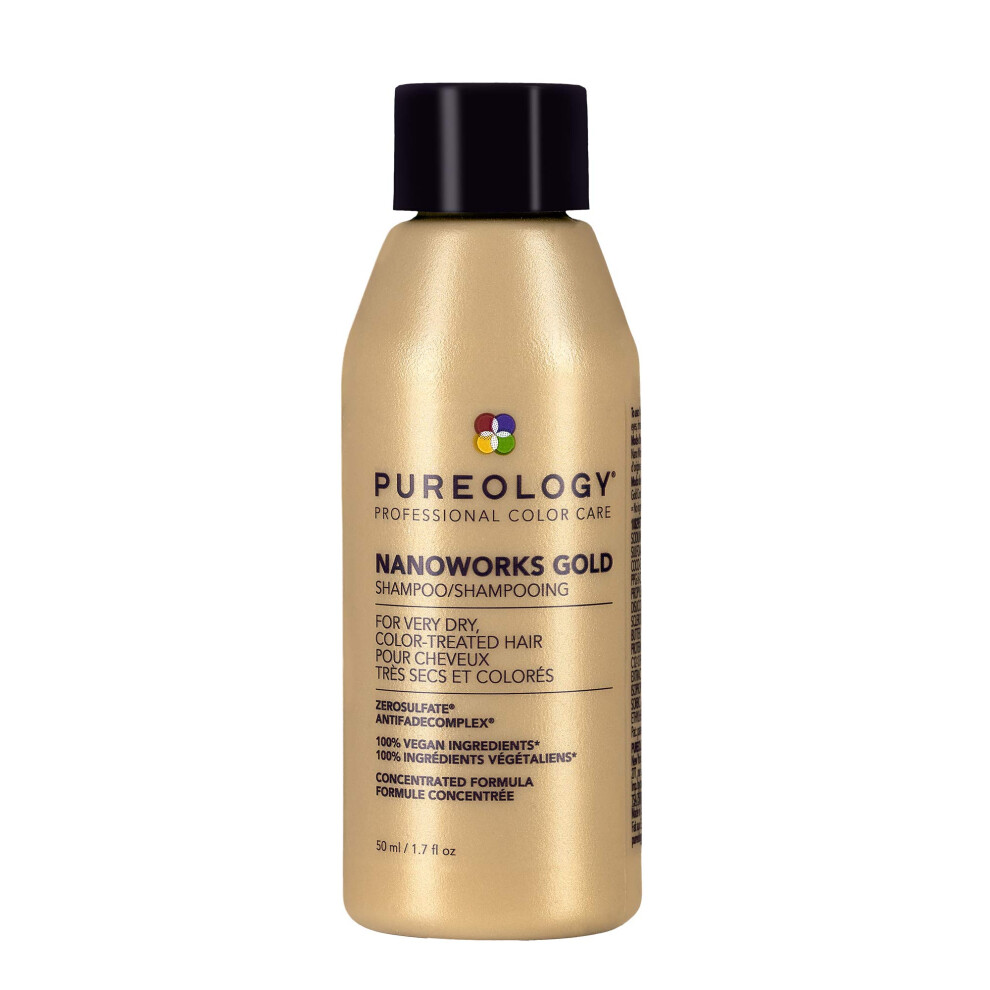 Pureology Nanoworks Gold Shampoo | For Very Dry  Color-Treated Hair | Renews Softness & Shine | Sulfate-Free | Vegan