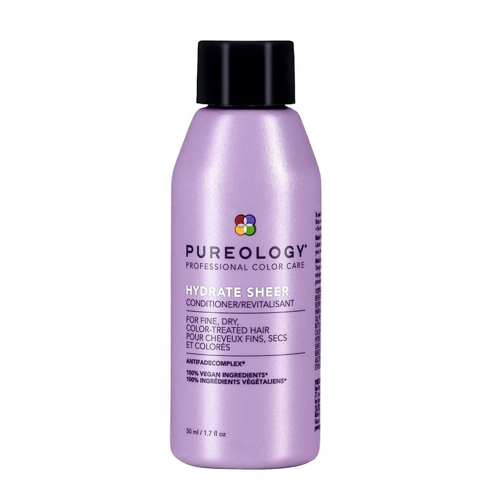 Pureology Hydrate Sheer Nourishing Conditioner | For Fine  Dry Color Treated Hair | Sulfate-Free | Vegan
