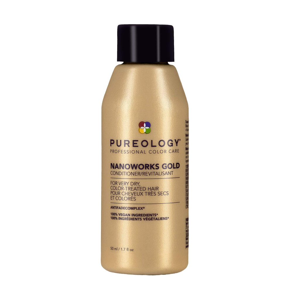 Pureology Nanoworks Gold Conditioner | For Very Dry  Color-Treated Hair | Restores & Strengthens Hair | Sulfate-Free | Vegan | Updated Packaging | 1.7