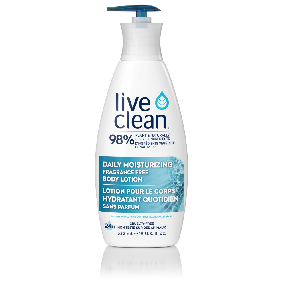 Photos - Cream / Lotion Live Clean Daily Moisturizing Body Lotion Fragrance Free 18 Fl Oz B089F57LJH 