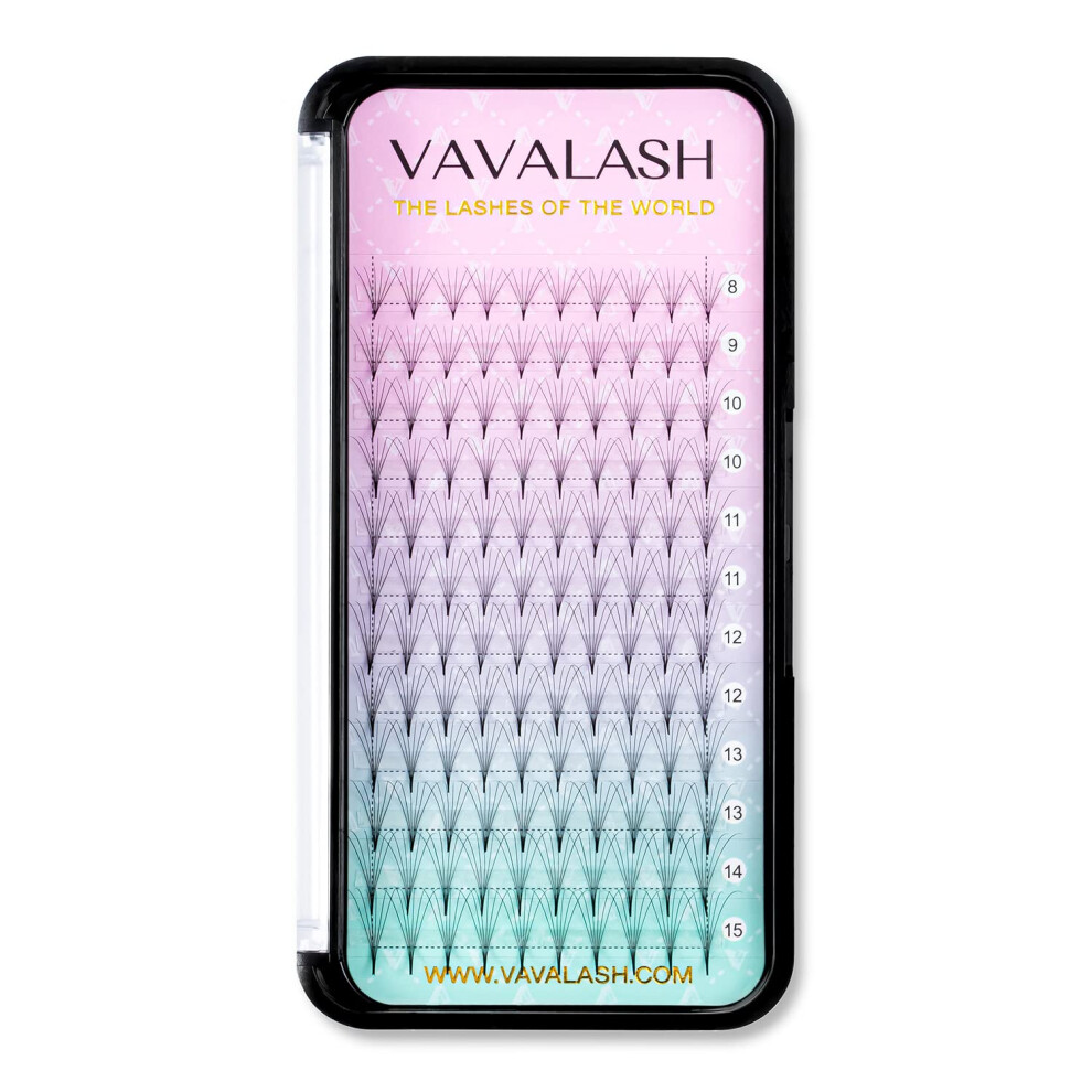 Wimpernverlangerungen 3D 4D 5D 6D 8D 9D 10D, Dicke 0,07/0,1 C/D Curl-Wimpern, Mittlerer Stiel Und Langer Stiel, Warmegebundene Vorgefertigte Fach-image