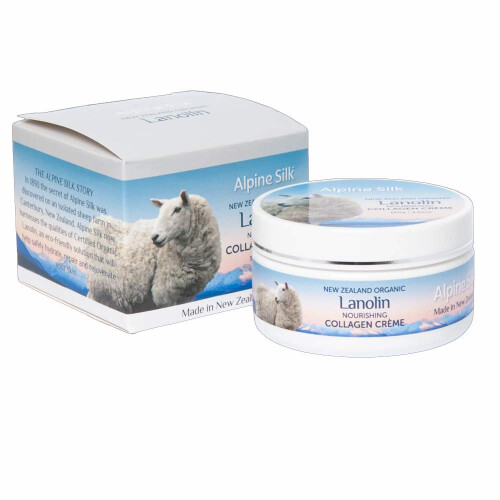 Pflegende Kollagencreme mit neuseel  ndischem Bio-Lanolin.