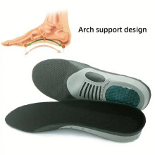 (black, EU37-38(240mm)) 1Pair Orthopedic Insoles Orthotics Arch Support Pad