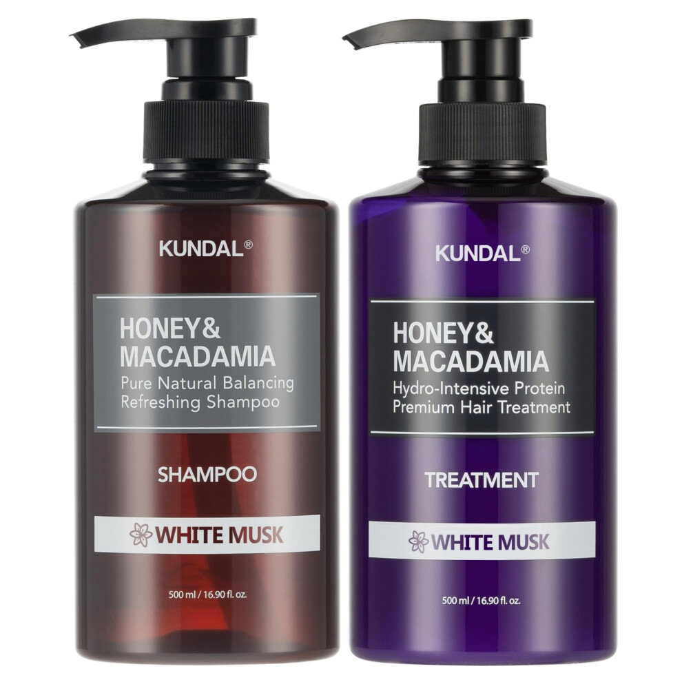 Kundal White Natural Hair Shampoo And Conditioner 500Ml 2Set ( Musk)