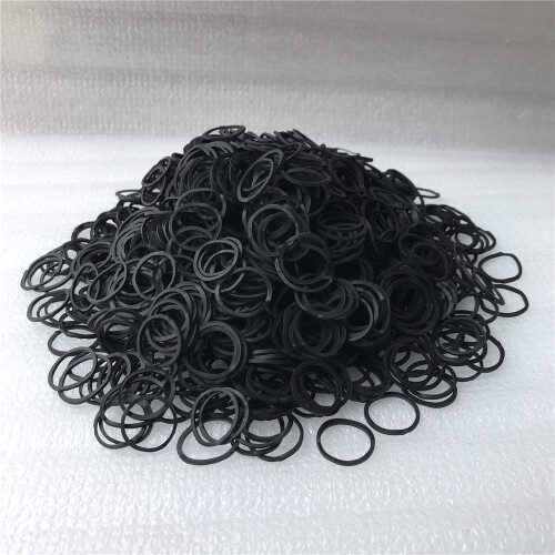 1200 Pz Elastici Neri, Mini Elastici per Capelli, per Bambini, Treccia e Acconciature 1