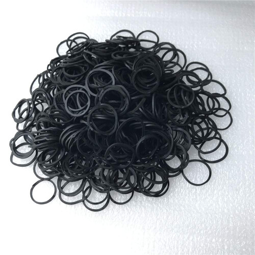 1200 Pz Elastici Neri, Mini Elastici per Capelli, per Bambini, Treccia e Acconciature 2