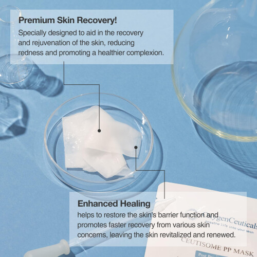 Maskark för eftervård av huden, OxygenCeuticals Ceutisome PP Mask 6 ark/förpackning 1