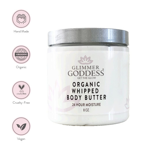 GLIMMER GODDESS Βιολογικό Σώμα Βούτυρο - Άοσμο, Vegan, 24ωρη Ενυδάτωση, Μειώνει Ραγάδες 2