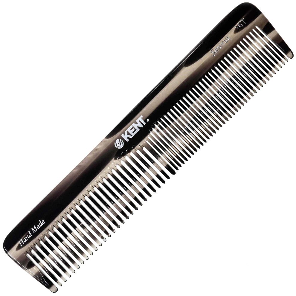Kent Unisex Not,Specified 16T Fine And Wide Tooth Comb - Beard Hair Mustache And Detangling Comb For Men And Women
