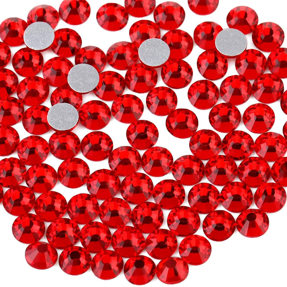 Beadsland 1440 Pezzi Strass Retro Piatto,Cristalli Strass Per Unghie,Rosso Chiaro,Ss20(4,6-4,8 Mm)-image