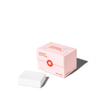 White Rabbit - Naked Cotton Classic - Premium Facial Cotton Pads - För Makeup Remover Tonermask - 100% bomullsavlakad luddfri - Extra mjuk och hå