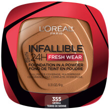 L'Oreal Paris Makeup Ufejlbarlig Fresh Wear Foundation i et Pulver Op til 24H B?r Vandt?t Sienna 0,31 oz.