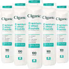 Cliganic prmium pamut kerekek arcra (500 darab) | Sminklemos prnk Hipoallergn Szszmentes | 100% tiszta pamut