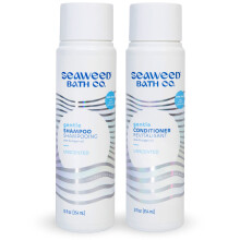 Seaweed Bath Co. Gentle Shampoo and Conditioner Set Unscented 12 Ounce (Pack of 2) Sustainably Harvested Seaweed Aloe Argan Oil For Sensitive S