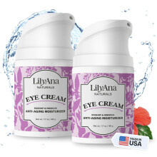 LilyAna Naturals Eye Cream - Eye Cream for Dark Circles and Puffiness Under Eye Cream Anti Aging Eye Cream Reduce Fine Lines and Wrinkles ((Pac