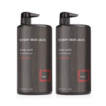 Every Man Jack Men's Body Wash - | 33-ounce Twin Pack - 2 Bottles Included | Termszetes eredetu parabnmentes, ptaltmentes, sznezkmentes s minos