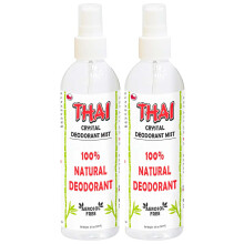 2er-Pack Thai-Deodorant-Kristallnebelspray (8 Unzen), natrliches Kristallsalz-Deodorantspray fr den ganzen Krper, fr Frauen, Mnner und Jugendlic