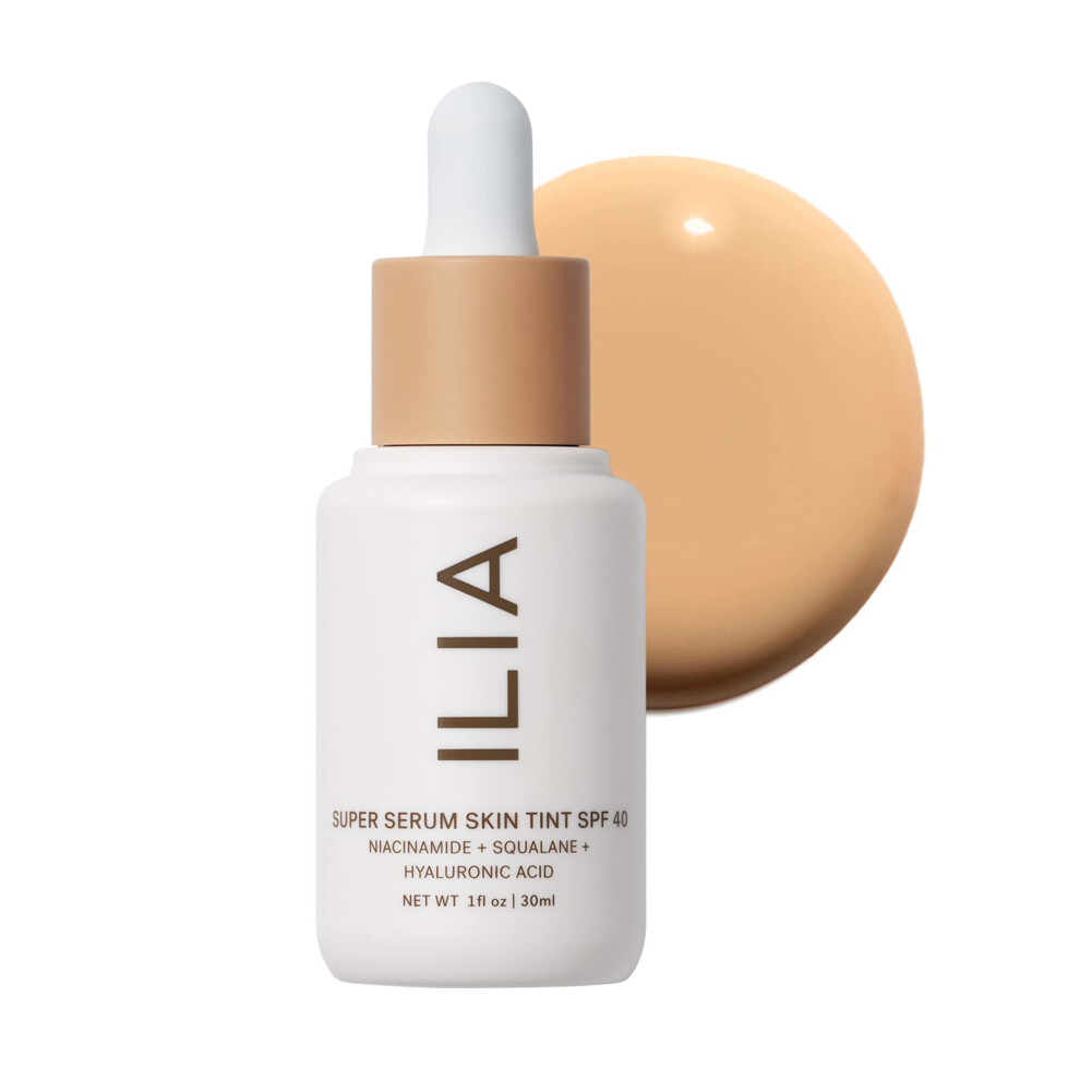 Ilia Super Serum Skin Tint Spf 40 | Nicht Komedogenes, Veganes Leichtgewicht Zur Bek Mpfung Von Blaulichtverschmutzung Und Gleichzeitiger Feuch-image