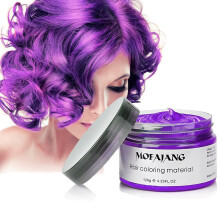 Purple Temporary Hair Color Natural Hair Color Wax Hair Wax Color Spray 4.23 Ounces Hair Wax Dye for Christmas Parties Role Playing and Halloween(Purp