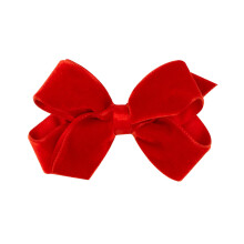 Wee Ones flickors klassiska sammetshrrosett p WeeStay No-Slip Hrklmma Satinfoder fr alla hrtyper Minird