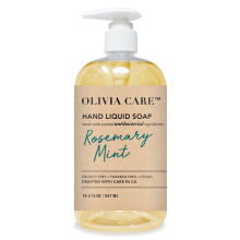 Olivia Care Hand Soap - Infused with Sage & Tea Tree Oil & Rosemary Mint Fragrance Cleansing Germ-Fighting Moisturizing Hand Wash for Kitchen