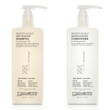 GIOVANNI Hrvrdsprodukter Giovanni Smooth as Silk Deeper Moisture Shampoo & Conditioner Set 24 Oz. Kalmar Frizz Detangles Wash & Go Co Wash Inga