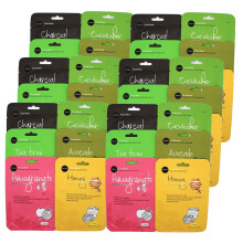 celavi Essence Facial Face Mask Paper Sheet Korea Skin Care Moisturizing 6 pakker for hver 6 smagsvarianter (Ny) K-Beauty Skincare 36 masker i en