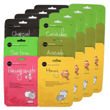 celavi Essence Facial Face Mask Paper Sheet Korea Skin Care Moisturizing 4 pakker for hver 6 smagsvarianter (Ny) K-Beauty Skincare 24 masker i en