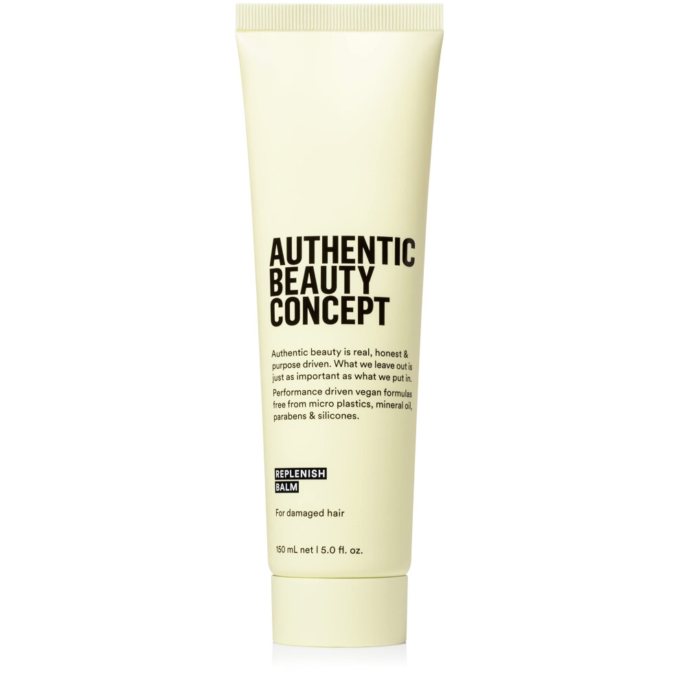 Authentic Beauty Con Authentic Beauty Concept Replenish Balm | Replenishing Hair Balm For Damaged Hair | Protects From Blow Dry Damage & Strengthens Hair | Vegan & Cruelt