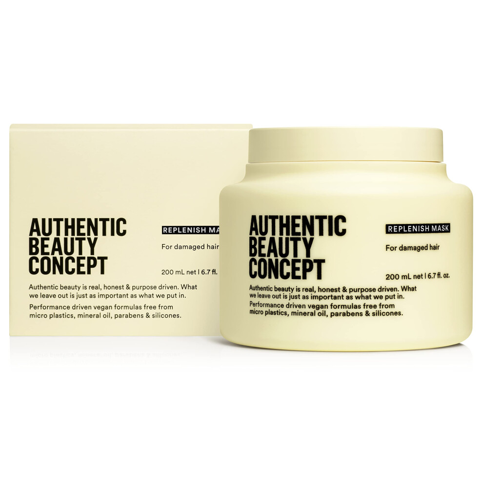 Authentic Beauty Con Authentic Beauty Concept Replenish Mask | Replenishing Hair Mask For Damaged Hair | Intense Treatment For Treated Hair | Strengthens Hair Fiber | Vega