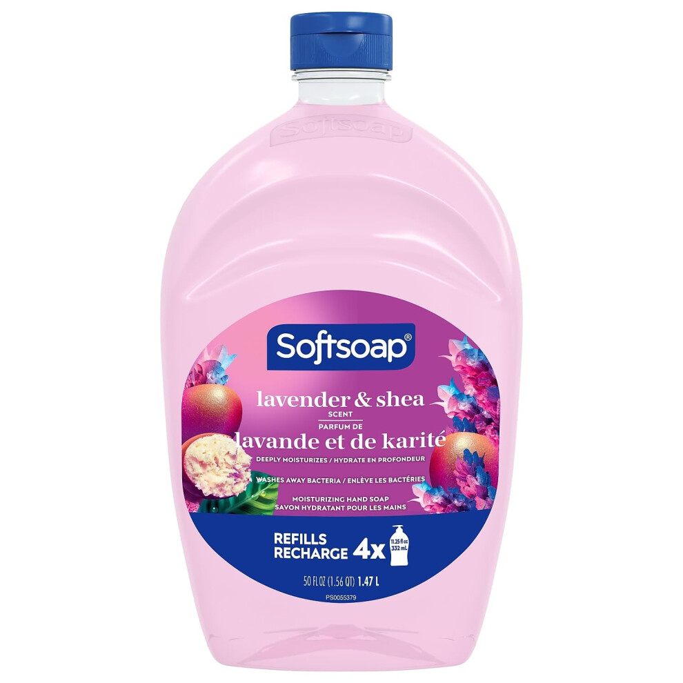 M Kk Mydlo Softsoap Deeply Moisturizing Liquid Hand Soap Refill Lavender & Shea Butter - 50 Fl. Oz
