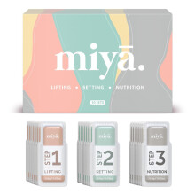 Miya Lash 2 i 1 Brow Lamination & Lash Lift Lotion Set | SACHET REFILL TIL LASH LIFT KIT & EYEBROW PERM | Hurtigt fungerende 3-trins løftindstill