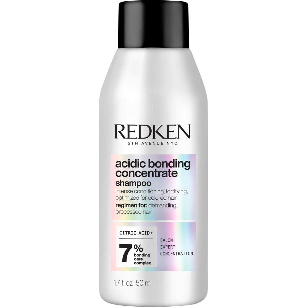 Redken Bonding Shampoo for Damaged Hair Repair | Acidic Bonding Concentrate | For All Hair Types | Travel Size | 1 Fl. Oz.