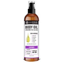 pureSCRUBS Ultra-feuchtigkeitsspendendes Lavendel-Krperlspray fr trockene Haut, Massage von Nagelhaut und mehr. Bio-Mischung aus Jojoba-, Argan-,