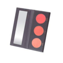 KAB Cosmetics - BlushMeUp Palette - Tricolor Prasowana Paleta Rzy do Rzy z Kompaktowym Lustrem - 3 trwale rzowe odcienie rzu o nietestowanym na z