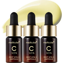 Medicube Deep Vita C Serum 2.0 || 14.5% Pure Vitamin C reduce the appearance of hyperpigmentation dark spots and blemishes | 16 self-tests complete
