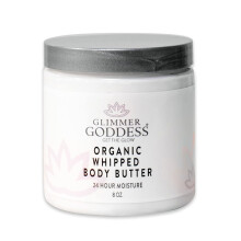GLIMMER GODDESS Bio-Krperbutter  Pink Grapefruit, vegan, 24 Stunden Feuchtigkeit, weniger Dehnungsstreifen, alle Hauttypen, kindersicher, biologisc