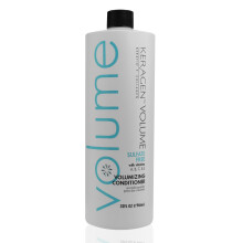KERAGEN - Volumizing Conditioner for Fine Hair with Keratin and Collagen Sulfate Free 32 Oz - Add Thickness Hydrates and Enhances Hair Volume with
