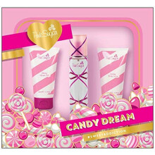 Pink Sugar Candy Dream 3 Pc Gift Set for Women Travel Size Eau de Toilette Perfume for Women Body Lotion + Shower Gel