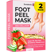 Fotpeelingmask för död hudborttagning & djup återfuktning | 2 Par | Dermatologiskt testad