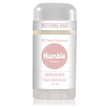 HUMBLE BRANDS Aluminum-Free Natural Deodorant for Women and Men  Cruelty-Free Vegan Deodorant  Formulated for Sensitive Skin  Moroccan Rose  2.5 Ounce