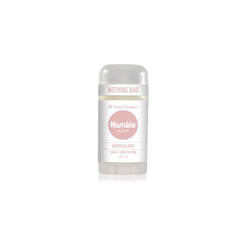 N Yr Yksinkertainen Ja Tr Humble Brands Aluminum-Free Natural Deodorant For Women And Men Cruelty-Free Vegan Deodorant Formulated For Sensitive Skin Moroccan Rose 2.5 Ounce