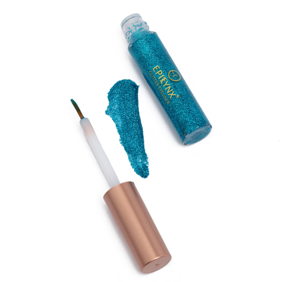 Delineador De Ojos L Quido Con Purpurina Hipoalerg Nico Epilynx De La Dra. Liia | Sin Gluten Y Vegano Para Piel Sensible (8: Azul)-image