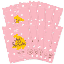 Facetory K Beauty Face Mask Hautpflege - Hafer meine Bananen beruhigen Blechmaske mit Haferxtrakt | Milky Essence Soothes & Feuchtigkeits (10 Pac
