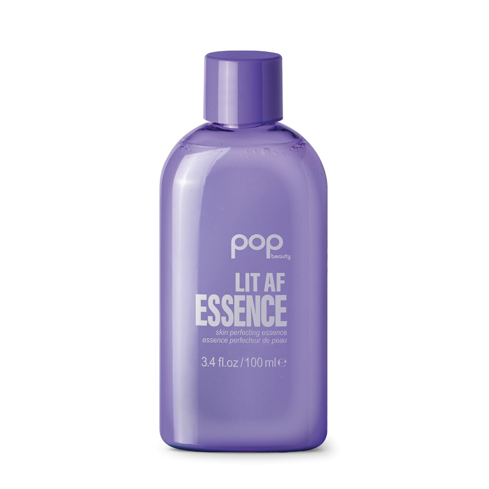 Popbeauty Lit Af Essence | Botanische Gel-Essenz | Spendet Feuchtigkeit Und Hellt Die Haut Mit Niacinamid Und Peptiden Auf | 100 Ml-image