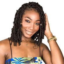 Niseyo 10 tuuman pehmet Butterfly Locs -virkatut hiukset 6 pakkausta ksintehdyt valmiiksi silmukoitetut ruskeat rasitetut Faux Locs -virkatut perho