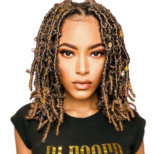 Niseyo 10 tuuman pehmet Butterfly Locs -virkatut hiukset, 6 pakkausta, ksintehdyt valmiiksi silmukoitetut rasitetut faux Locs -virkatut perhospunok