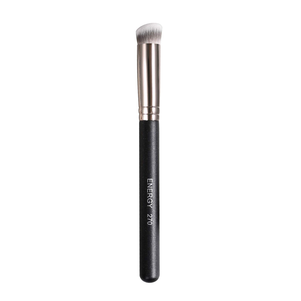 Energi Cream Energy Concealer Brush Under Eye Mini Angled Flat Top Kabuki Nose Contour Brush For Concealing Blending Setting Buffing With Powder Liquid Cosme