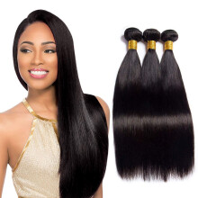 Brazilian Straight Human Hair 3 Bundles 20 20 20 Inch Bundles Human Hair Straight Human Hair Bundles Straight Virgin Weave Hair Human Bundles for Wome