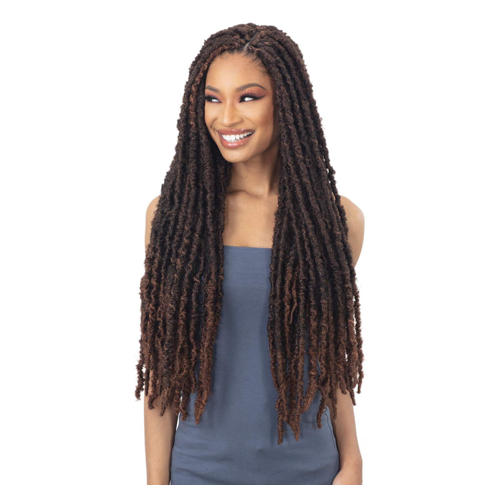 Unisex Freetress Crochet Braids 2X Indie Distressed Loc 26"""" (5-Pack 2)
